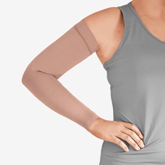 L&R USA Solaris ExoStrong Arm w/Knit Top - 20-30 mmHg Long Beige X-Large