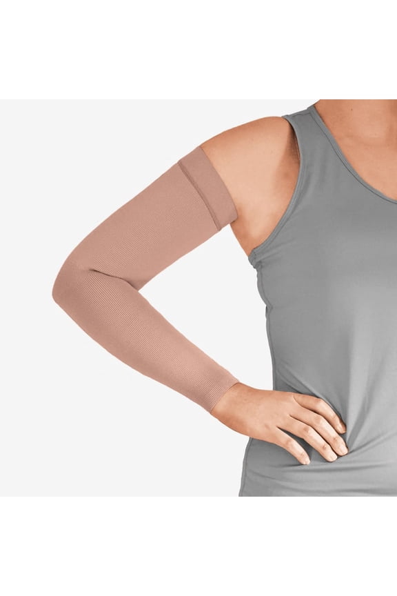 L&R USA Solaris ExoStrong Arm w/Silicone Top - 20-30 mmHg Long Beige Large