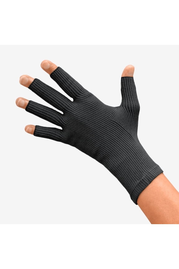 L&R USA Solaris ExoStrong Glove - 20-30 mmHg Full Black Medium