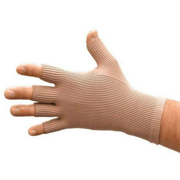L&R USA Solaris ExoStrong Glove - 20-30 mmHg Half Beige Large