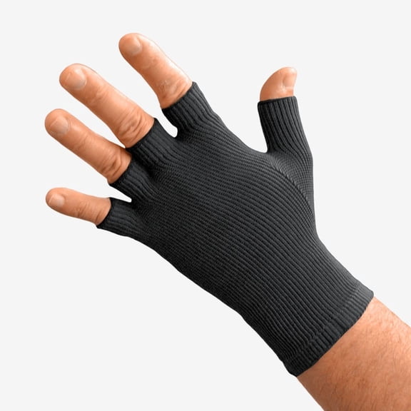 L&R USA Solaris ExoStrong Glove - 20-30 mmHg Quarter Black Large