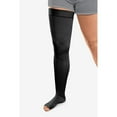 thumbnail image 1 of L&R USA Solaris ExoStrong Thigh High W/Silicone Top - 20-30 mmHg Long Black XXL, 1 of 1