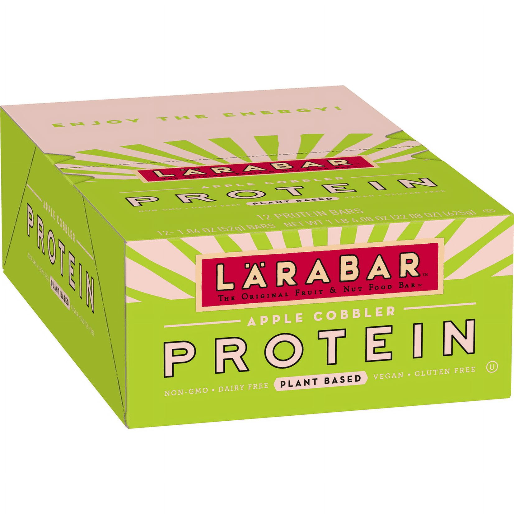 LÄRABAR Protein Bar, Apple Cobbler, 12 Count