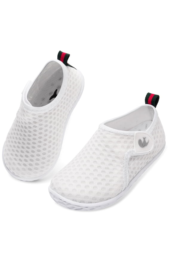 Baby Boys Girls Barefoot Swim Pool Water Shoes Beach Walking Sandals Athletic Sneakers White 6-12 Months
