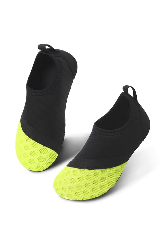 Kids Boys and Girls Swim Water Shoes Toddler Quick Dry Aqua Socks Barefoot Skin Shoes for Beach Sports Green US 1-2 M Little Kid