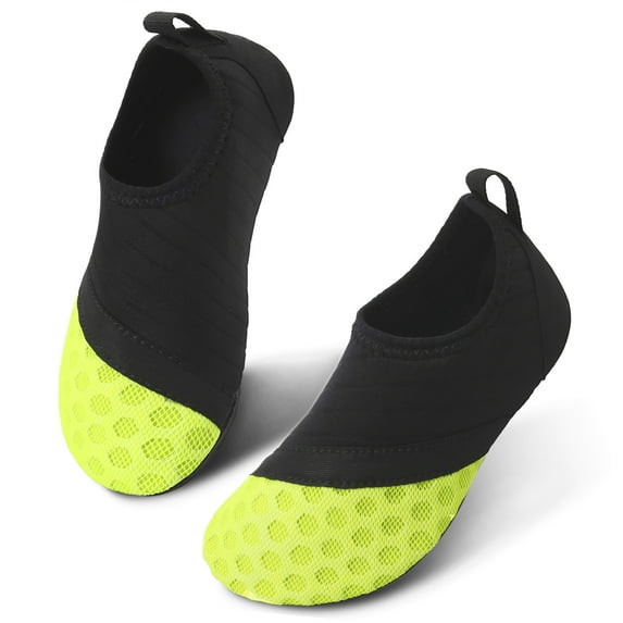 L-RUN Kids Boys and Girls Swim Water Shoes Toddler Quick Dry Aqua Socks Barefoot Skin Shoes for Beach Sports Green US 2.5-3 M Little Kid
