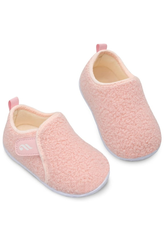 Slippers for Toddler Kids Non-Slip House Slippers Slip On Boy Girl Shoes