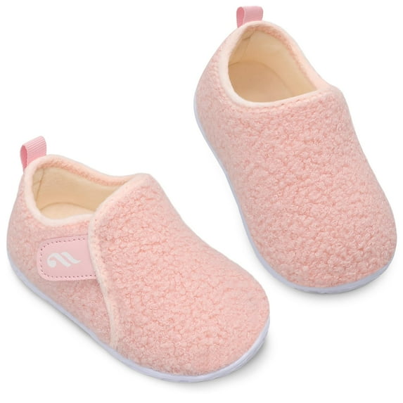 L-RUN Slippers for Toddler Kids Non-Slip House Slippers Slip On Boy Girl Shoes