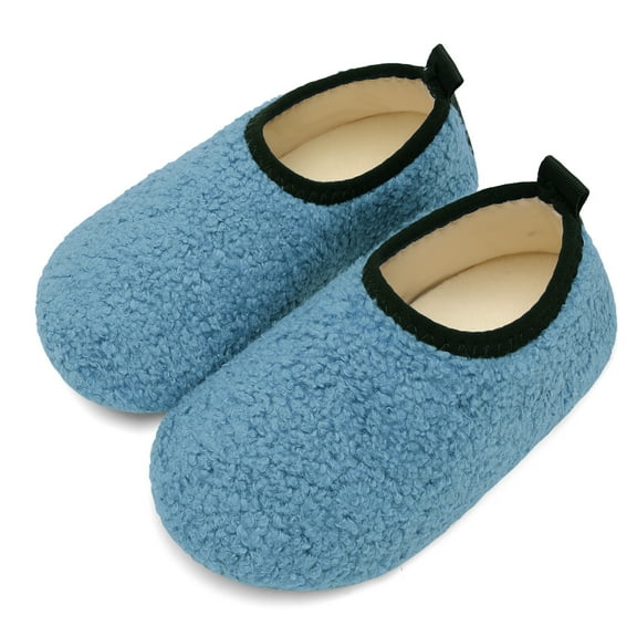 L-RUN Toddler Slippers Boys Girls Indoor Slippers Kids Barefoot Walking Shoes Winter Warm Sock Shoes