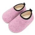 thumbnail image 1 of L-RUN Toddler Slippers Boys Girls Indoor Slippers Kids Barefoot Walking Shoes Winter Warm Sock Shoes, 1 of 7