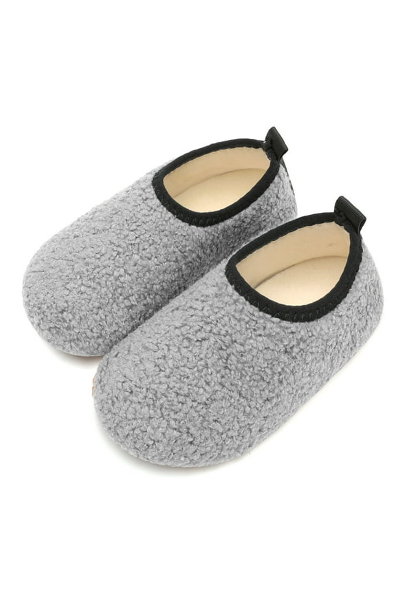 Toddler Slippers Boys Girls Indoor Slippers Kids Barefoot Walking Shoes Winter Warm Sock Shoes