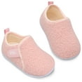 thumbnail image 1 of L-RUN Toddler Slippers Fuzzy Kids Slippers Warm House Shoes for Boys Girls, 1 of 6