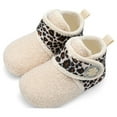 thumbnail image 1 of L-RUN Toddler Slippers High Top Winter Boys Girls House Shoes Beige, 1 of 6