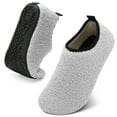 thumbnail image 1 of L-RUN Women Men Cozy Slippers Velvet Lining Indoor House Slippers, 1 of 7