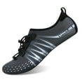 thumbnail image 1 of L-RUN Womens Mens Outdoor Water Shoes Aqua Socks for Beach Swim Surf Yoga Sport Graydot 12-13 Women / 10-11 Men, 1 of 6