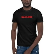 L Red Gaylord Short Sleeve Cotton T-Shirt By Undefined Gifts