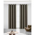 thumbnail image 1 of L & S Blackout Curtains for Bedroom, Solid Thermal Insulated with Grommet Noise Reduction Window Drapes, Room Darkening Curtains for Living Room, 2 Panels, 54 x 84 inch - Charcoal, 1 of 5