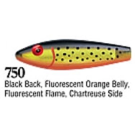 L&S Mirrolure Spotted Trout 1/2Oz 3 3/8" Black Back/Orange & Chartreuse TTR-750