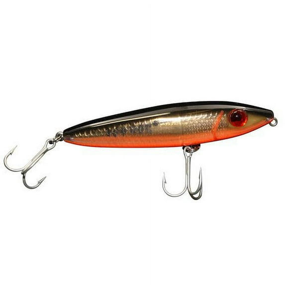 L&S Mirrolure Top Dog 3/4 Black/Orange/Gold Scales 94MR-808