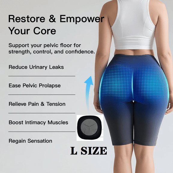 L SIZE EMS Toning yoga Shorts Glute Lift, Thigh Slimmer,Pelvic Floor Strengthener | At-Home Workout & Muscle Recovery