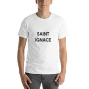 L Saint Ignace Bold T Shirt Short Sleeve Cotton T-Shirt By Undefined Gifts