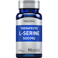 thumbnail image 1 of L-Serine 500mg | 90 Capsules | Therapeutic Supplement | Non-GMO, Gluten Free | by Piping Rock, 1 of 2