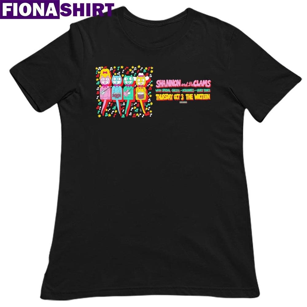 L Shannon And The Clams October 3 2024 In Los Angeles Ca Tour Shirt