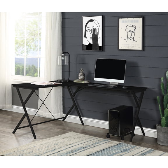 L-Shape - 15mm Tabletop - Computer Setup - Wide Surface