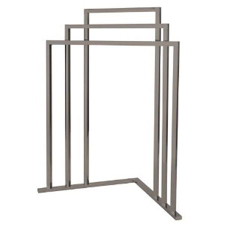 L Shape 3-Tier Iron Construction Corner Towel Rack