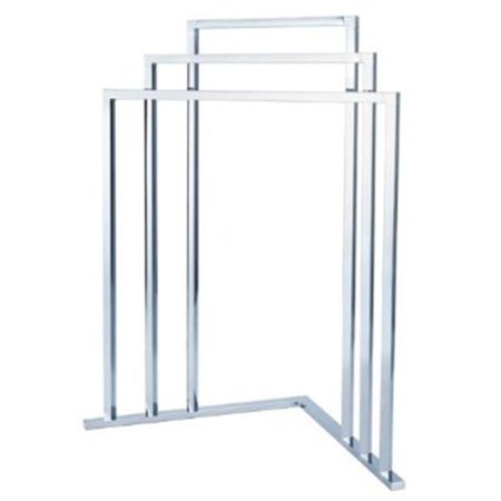 L Shape 3-Tier Iron Construction Corner Towel Rack