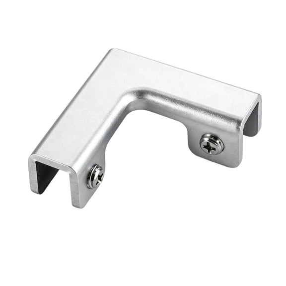 L‑Shape Aluminum Alloy Corner Clamp Bracket Adjustable 90 Degree Right Angle Connector For Glass Tile Wood Panel Framing Silver1-5.3Cm