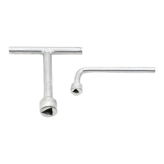 L Shape And T Shape Wrenches With Ergonomic Handle Triangular Socket Spanner Key For Elevator Lift Door