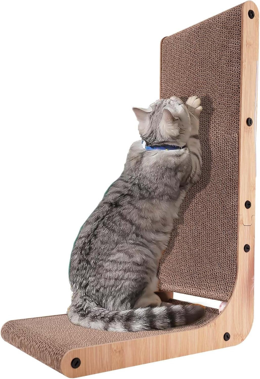L Shape Cat Scratcher, 23.6 Inch Cat Scratchers for Indoor Cats ...