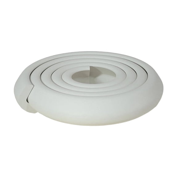 L-Shape Corner Protector Heavy Duty Wall Guard,Self-Adhesive Soft Rubber Bumper,No-Drill Installation for Home Furniture Edge and Smooth Rounded Edges Daily Protection White