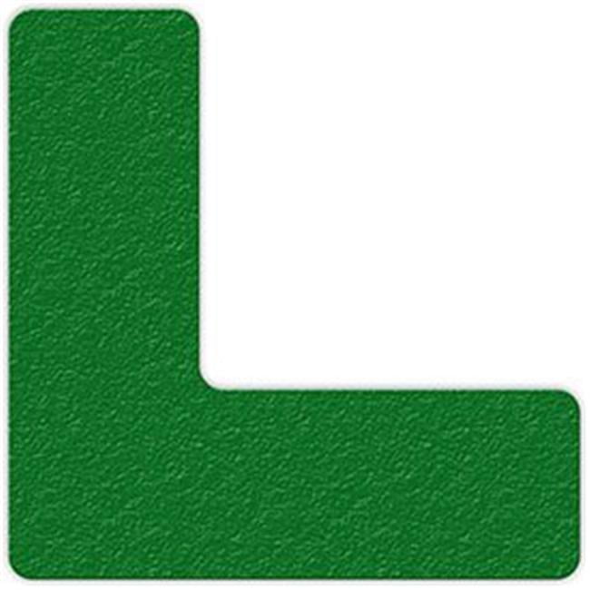 L Shape Floor Marking Tape, Green Pack of 25