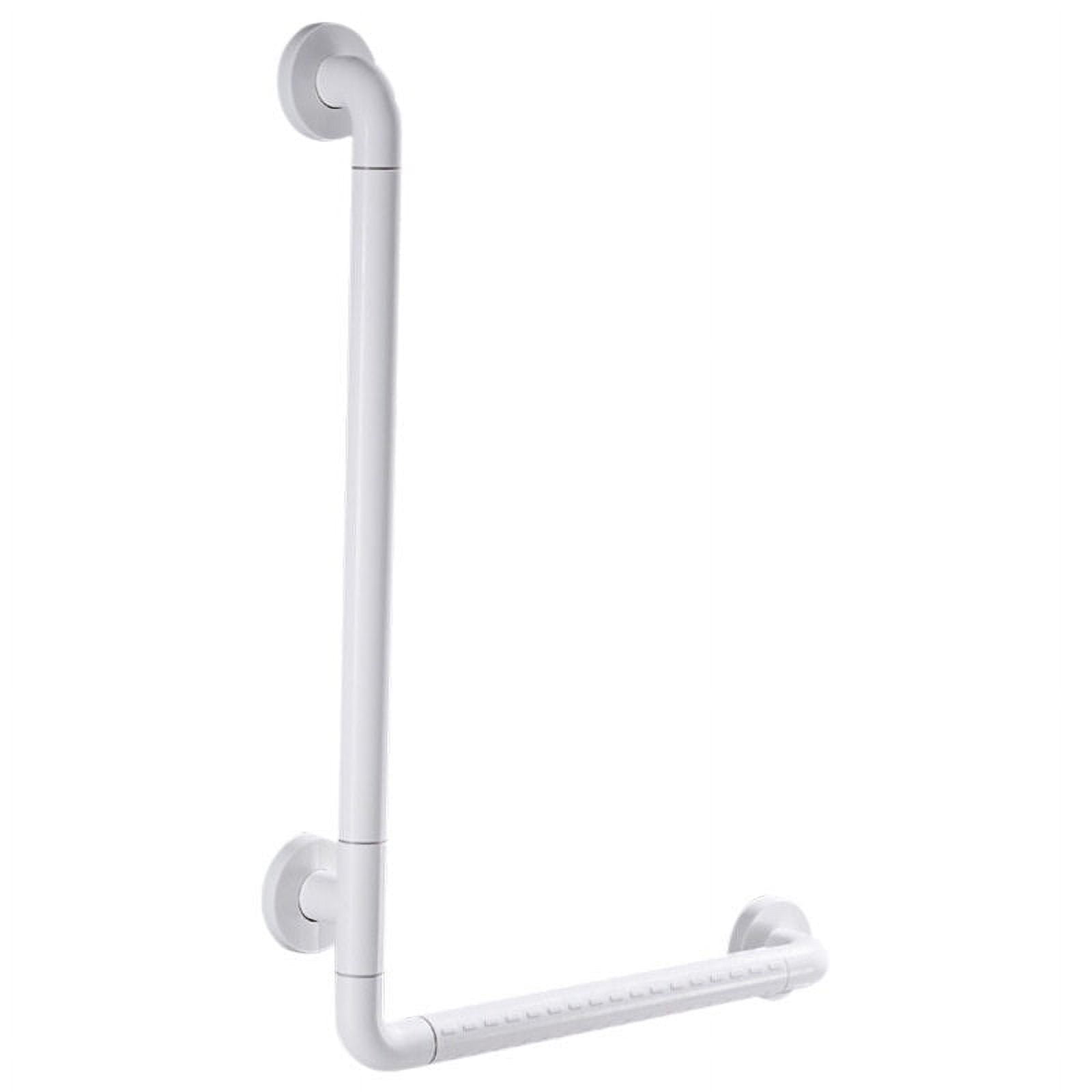 L Shape Grab Bar, Nonslip Vertical Angle Metal Bathtub Grab Bar Shower