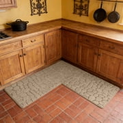 L Shape Kitchen Mat, Non-Slip Corner Kitchen Mats for Floor, L Shape Rug, Absorbent Runner in Front of Sink, Washable Floor Rugs for Home,Kitchen, Bathroom, Office