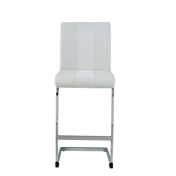 L Shape Leg Design - Solid Back Structure - Dining Room Decorating - Set of 4 Stools
