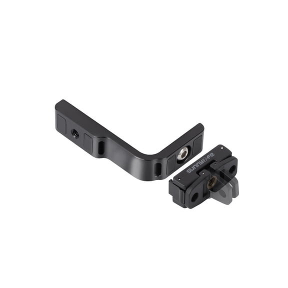 L Shape Mount Adapter for Insta360 X4 - Bigcan Magnetic Horizontal Vertical Bracket with Aluminum Clamp, Quick Switch Holder for Action Shooting, Backpack Chest Strap Extension
