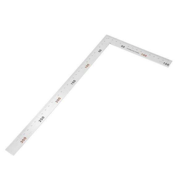 L Shape Right Angles Ruler Layout Template Tool for Carpenter 90 Degree Framing Square Ruler 1.2 mm Thickness