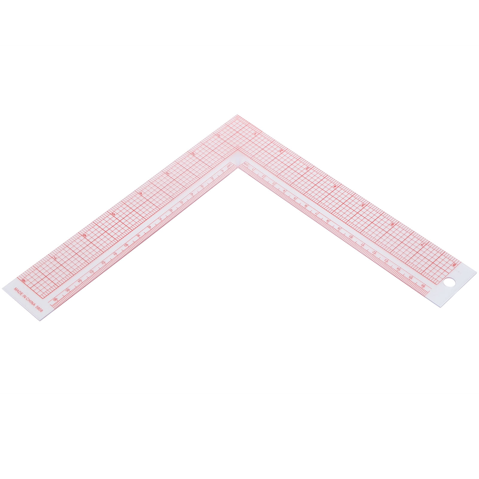 L Shape Ruler, Plastic Sewing Ruler LShaped Right Angle Scale L Shape