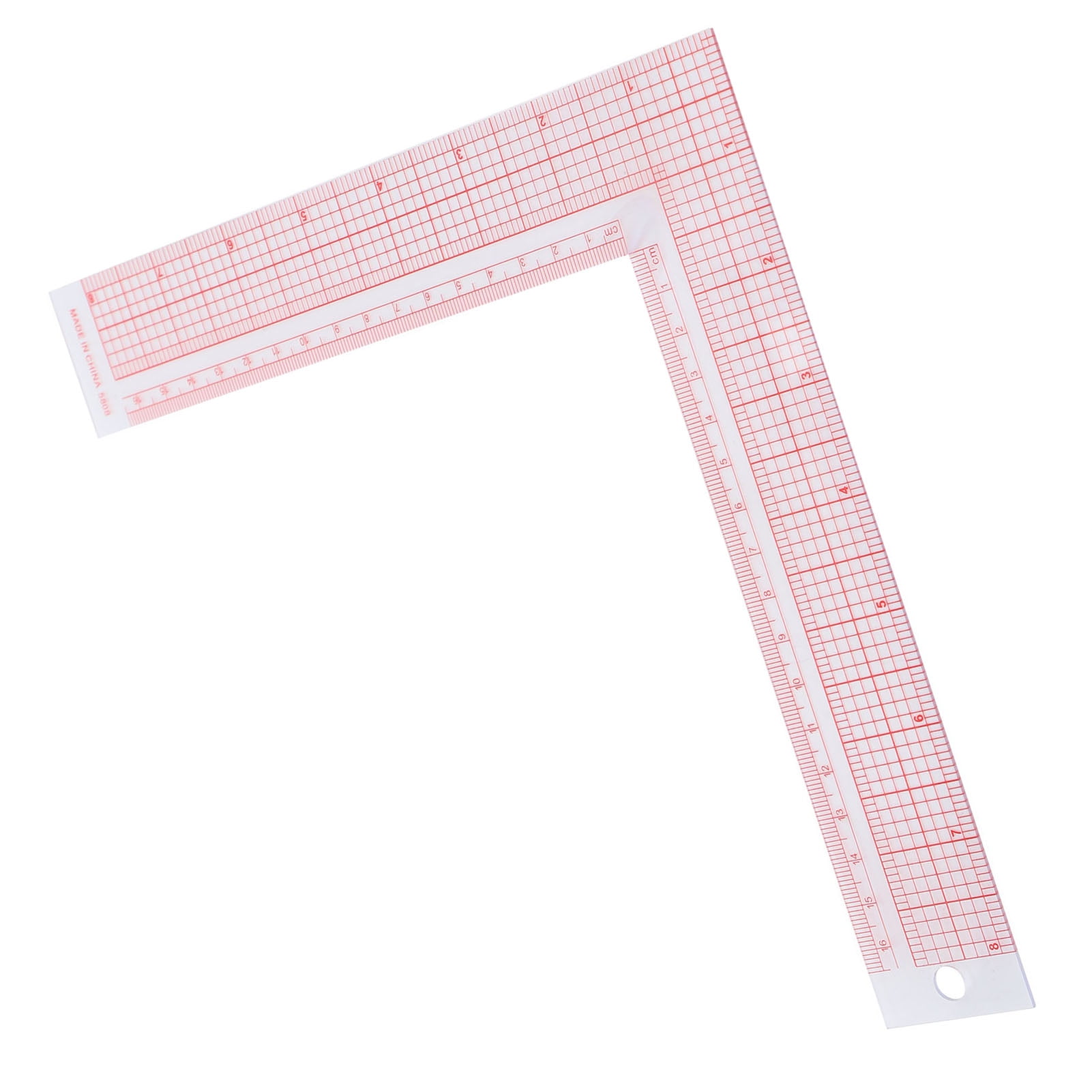 L Shape Ruler, Plastic Sewing Ruler L-Shaped Right Angle Scale L Shape ...