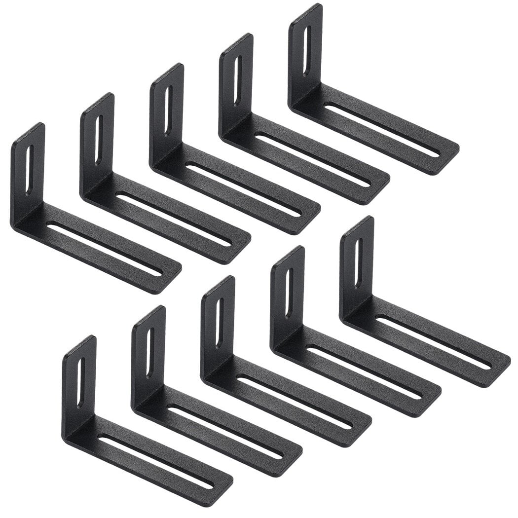 L Shape Shelf Bracket, 10 Pcs Lshaped 90°Right Angle Brackets for DIY