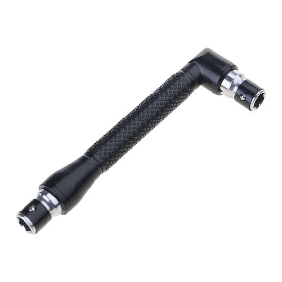 L Shape Socket Wrench Double Head 90 Degree Socket Wrench Right Angled Screwdriver Adapter for Furniture Assembly