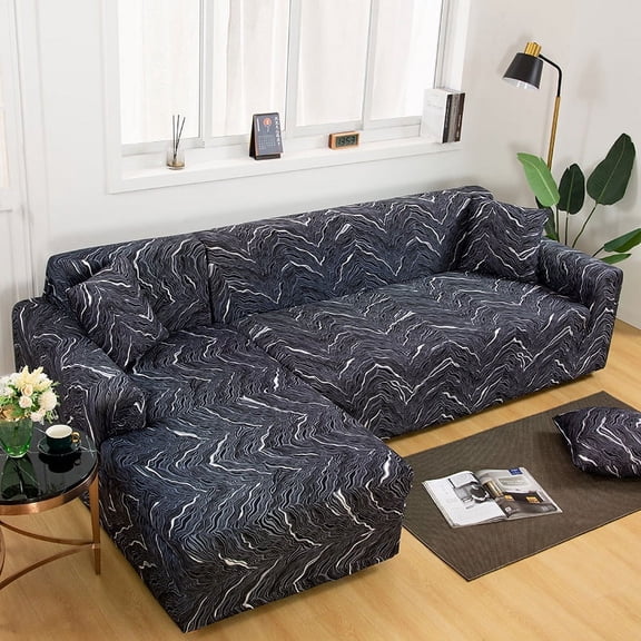 2021 new style printed L shape sofa covers for living room sofa protector anti-dust elastic stretch covers for corner sofa cover