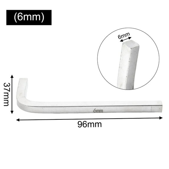 L Shape Square Head Wrench Square Key 4 Point Wrench Screwdriver Set 3-10mm