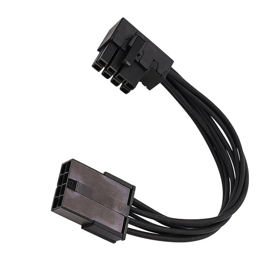 L Shaped 90 or 180 Degree Angled 8pin Graphics Card Power Cable for PC Case Ensuring Stable Power Supply to GPUs