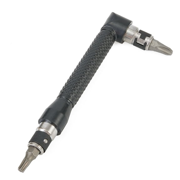 L-Shaped Angle Double Head Socket Screwdriver Twin Wrench Driver+10 * Spare Bit Fangkenuo