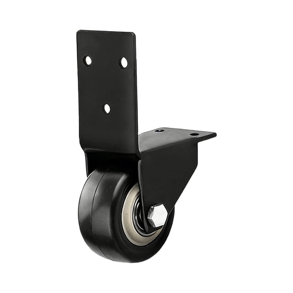 L Shaped Bracket Casters Rolling Wheel Cabinet Table Mounted Fixed Wheel Hardware Quiet Furniture Caster Enduring