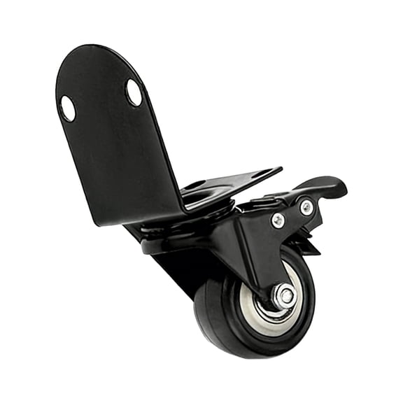 L Shaped Bracket Casters Rolling Wheel Universals Right Angles Fixed Casters Cabinet Table Mounted Fixed Wheels
